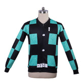 Halloweez Kamado Tanjirou Cosplay Zip-Up Jacket - Premium Anime Costume - Halloweez